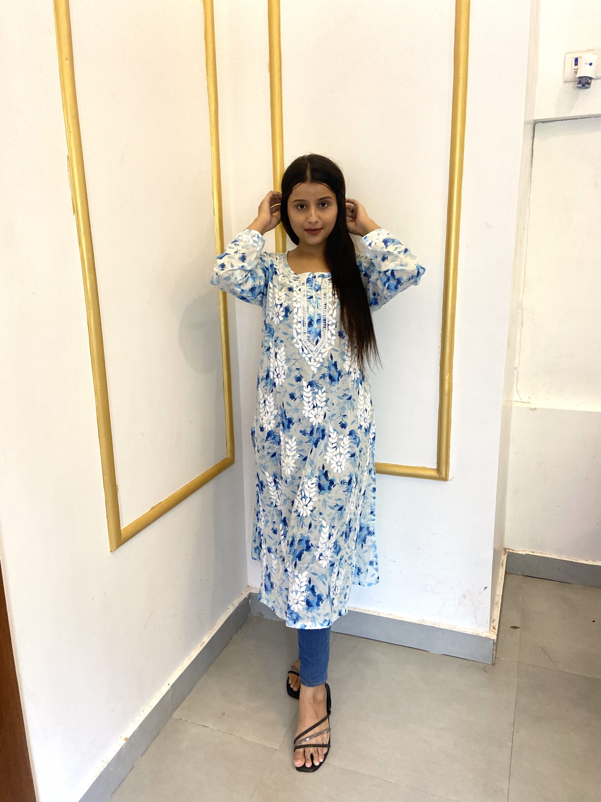 Farah Mal Printed Kurti Full 1