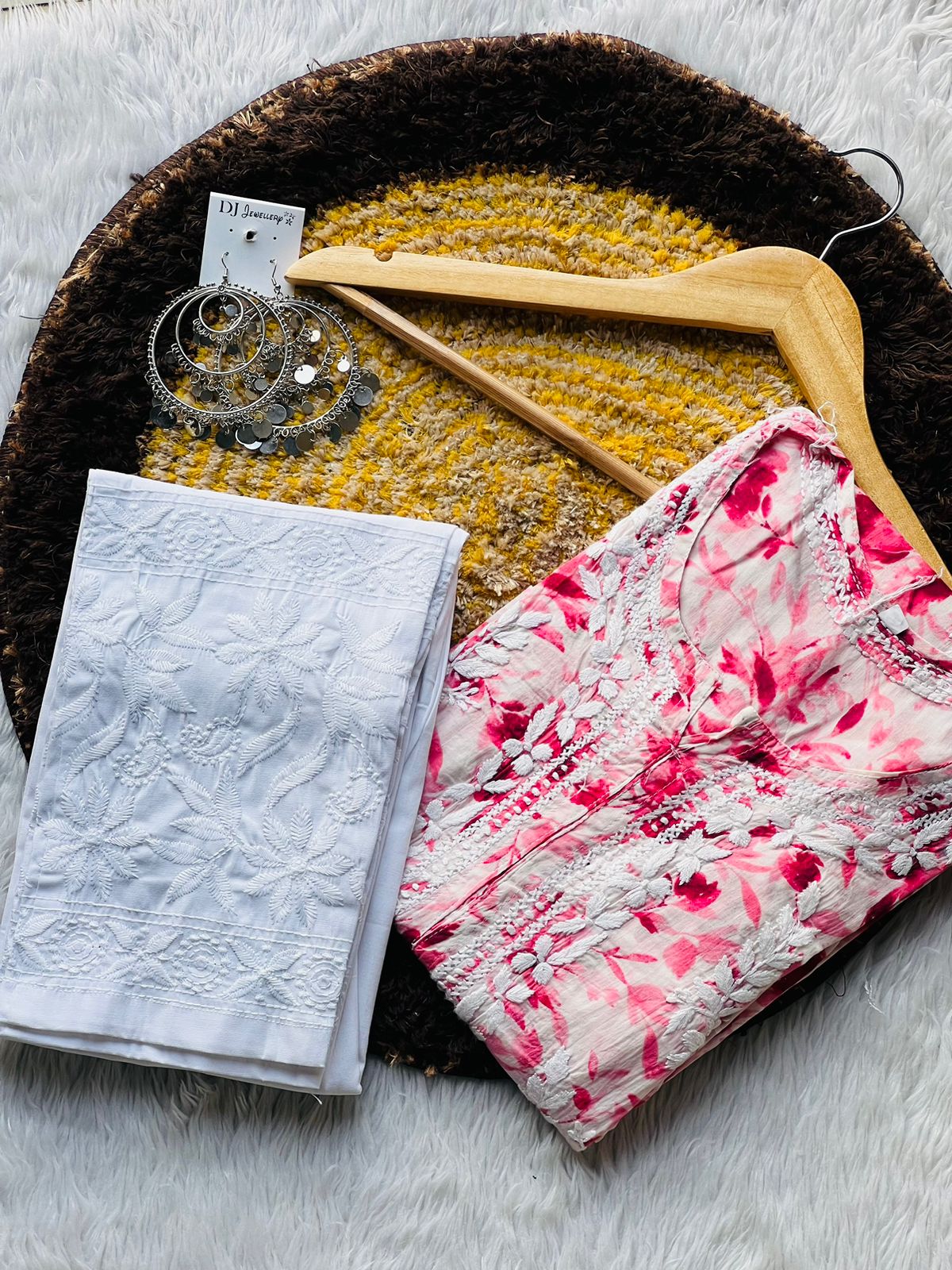 Farah Mal Printed Kurti Pink