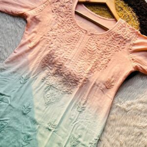 Safraa Ryon Dye Kurti Pink